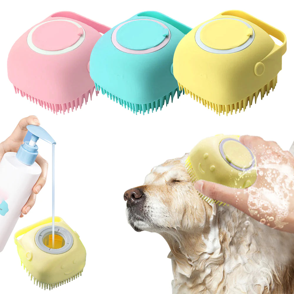 Spa Pet: Bathing Massage Glove Brush for Dogs and Cats