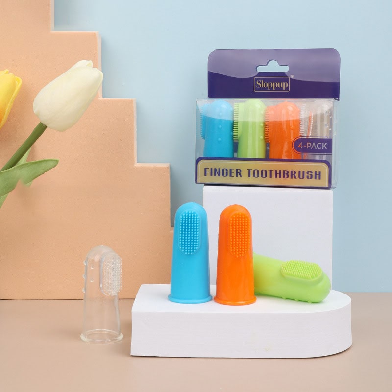 CleanBite: Soft Pet Finger Toothbrush Set for Pets