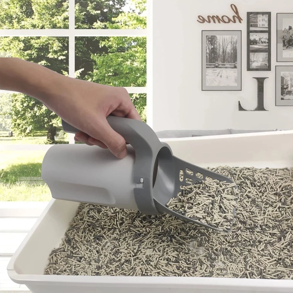 Effortless Clean: Cat Litter Scoop with Integrated Waste System