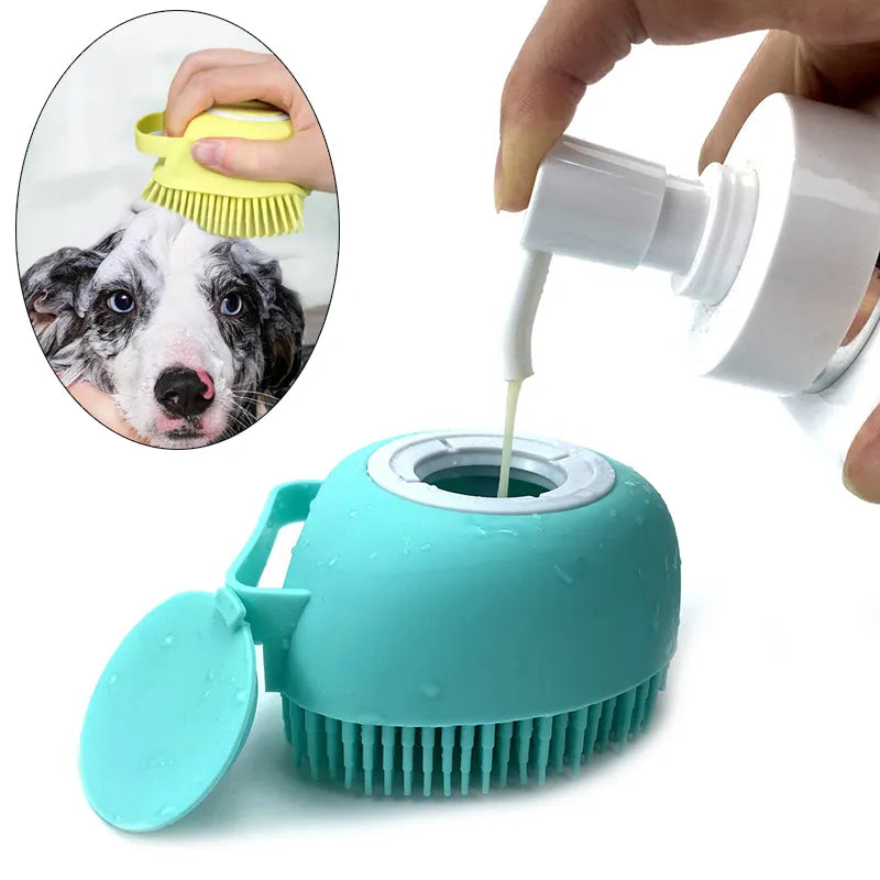 Spa Pet: Bathing Massage Glove Brush for Dogs and Cats