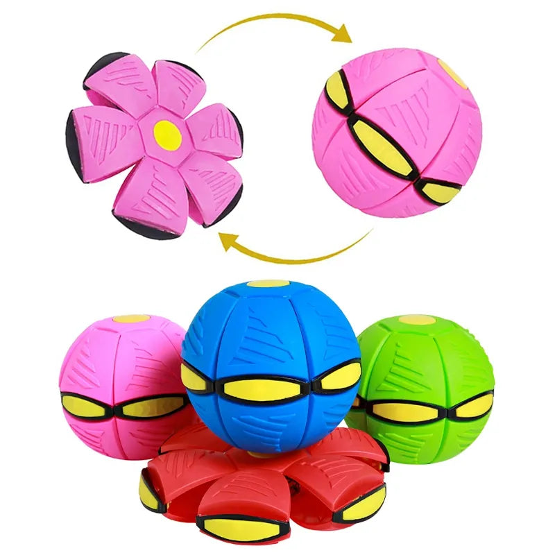 Space Ball: Transformable Flying Disc Dog Toy